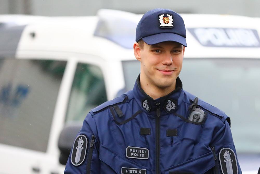 Sampsa Pietilä i uniform.
