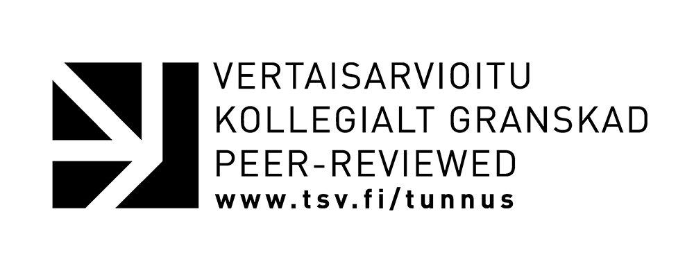 Vertaisarvioitu-tunnus ja verkkosivuosoite www.tsv.fi/tunnus.