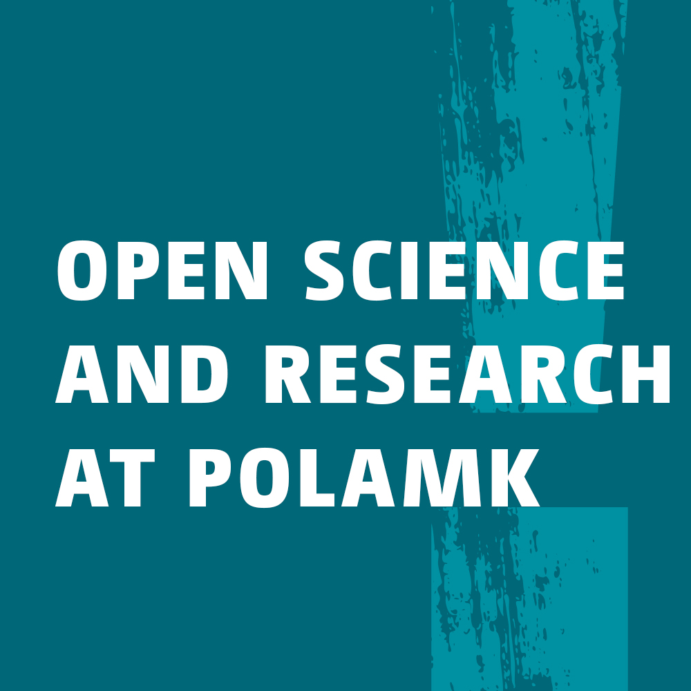 Banner which redirects to the Open science and research at Polamk attachment.