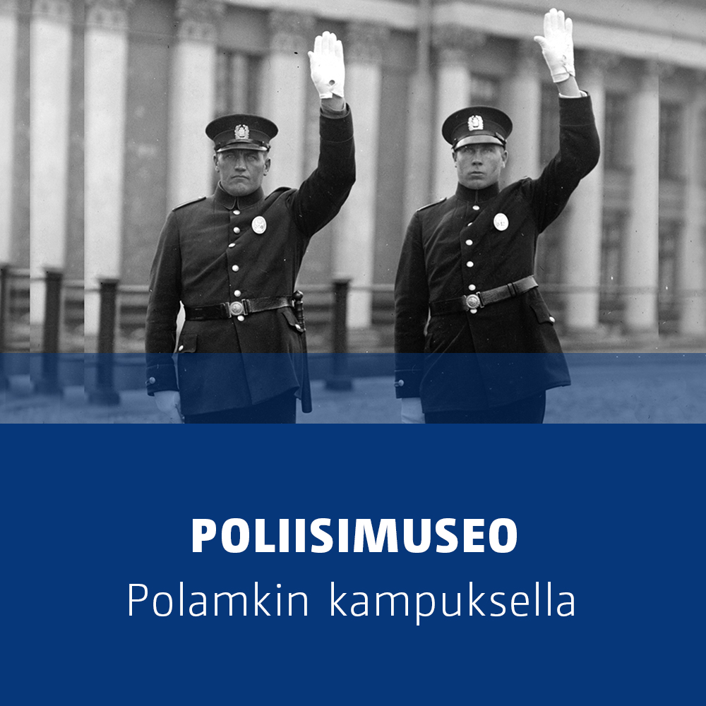 Banneri, joka ohjaa Poliisimuseon verkkosivuille.