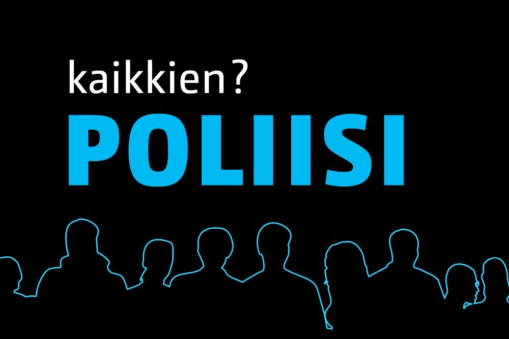 Kaikkien poliisi -podcastin logo.