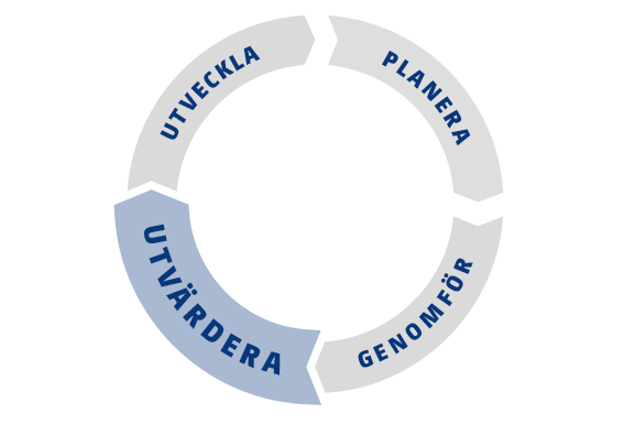 Det tredje skedet under cykeln för kontinuerlig utveckling är utvärdering.